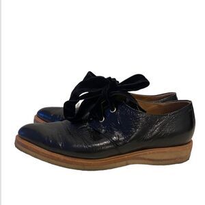 Pomm D’Orr Black Leather Pointy Toe Shoes Size 7